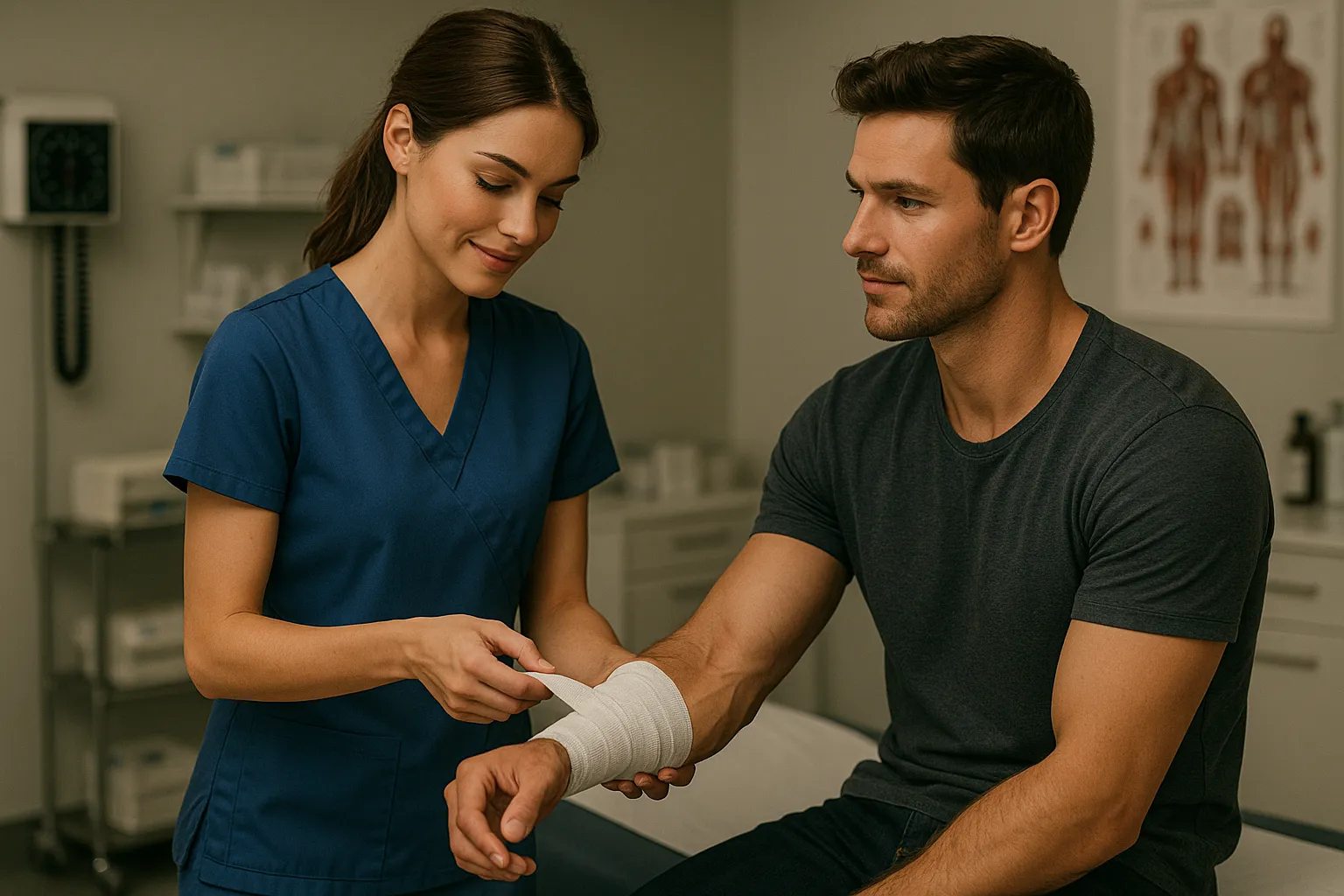 Nurse RolePlay Story – a sensual moment between a nurse and her patient during a late-night clinic visit.