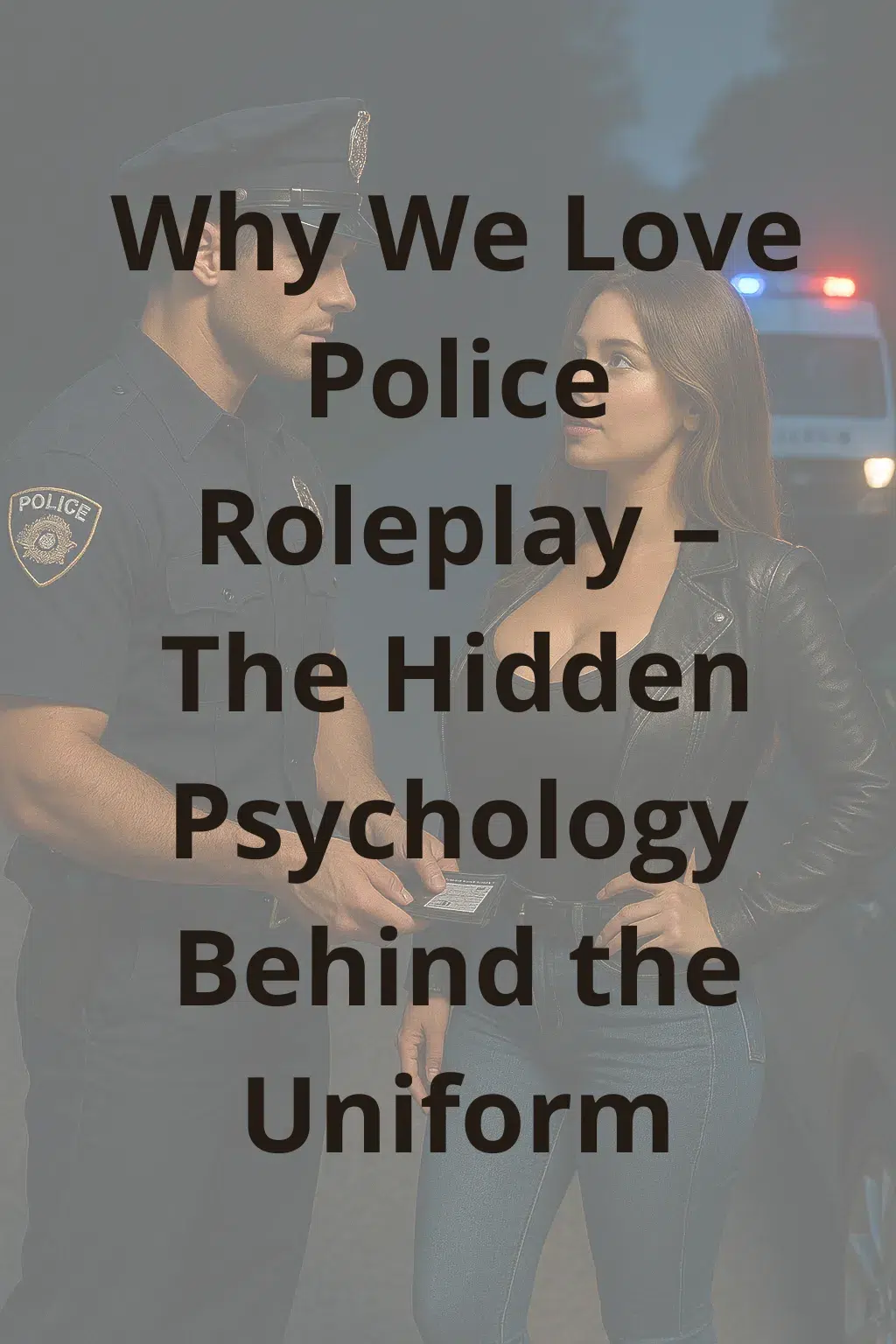 Why We Love Police Roleplay – Female civilian and male officer standing close during a roadside stop.